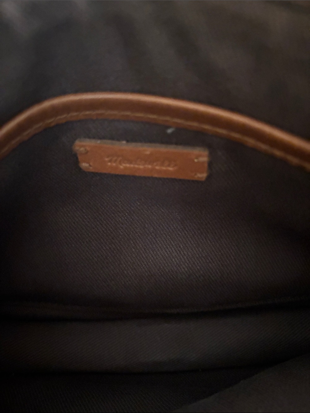 Madewell Cognac Leather Crossbody Bag - Picture 4 of 5
